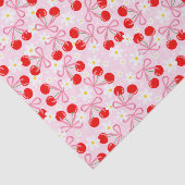 Niedlich Pink Coquette Cherry Blume Seidenpapier (Ausschnitt)