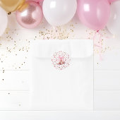 Niedlich Pink Coquette Cowgirl Stiefel und Bow Runder Aufkleber