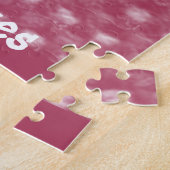 Niedlich Pink Cupcake Live, Liebe, Lachen Puzzle (Seite)