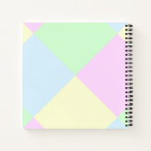 Niedlich Pink Cupcake Pastellfarben Personalisiert Notizblock (Rückseite)