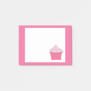 Niedlich Pink Cupcake, Personalisiert Post it Note Post-it Klebezettel