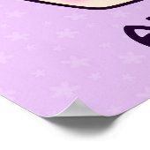 Niedlich Pink Cupcake Poster (Ecke)