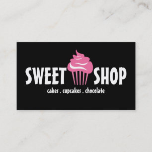 Niedlich Pink Cupcakes Cakes Catering Bäckerei Bu Visitenkarte