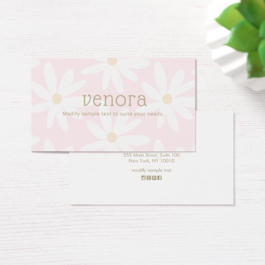 Niedlich Pink Daisy Floral (Schreibtisch)