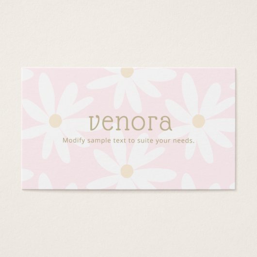 Niedlich Pink Daisy Floral (Vorderseite)