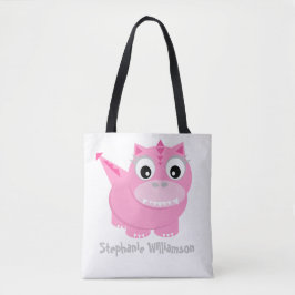 Niedlich Pink Dino Kawaii Cartoon Tasche