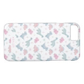 Niedlich Pink Dinosaur Pattern Girls Case-Mate iPhone Hülle (Rückseite (Horizontal))