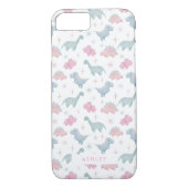 Niedlich Pink Dinosaur Pattern Girls Case-Mate iPhone Hülle (Rückseite)