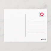 Niedlich Pink Dinosaurier Dino Mite Kids Hallo Postkarte (Rückseite)