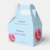 Niedlich Pink Donut Babydusche Geschenkschachtel (Vorderseite)