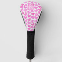 Niedlich Pink Doodled Heart Valentine's Day Monogr