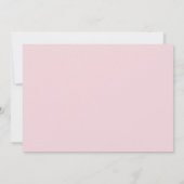 Niedlich Pink Elephant Green Gingham Baby Dusche Einladung (Rückseite)