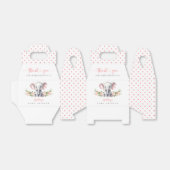 Niedlich Pink Elephant Kleine Peanut Baby Dusche Geschenkschachtel (Ungefaltet)