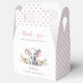 Niedlich Pink Elephant Kleine Peanut Baby Dusche Geschenkschachtel (Geöffnet)
