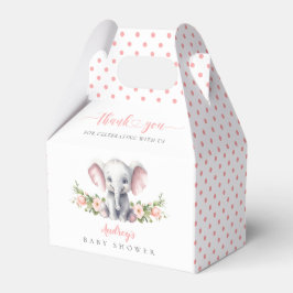 Niedlich Pink Elephant Kleine Peanut Baby Dusche Geschenkschachtel