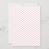 Niedlich Pink Elephant Polka Dots Baby Dusche per  Einladung (Rückseite)