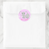 Niedlich Pink Elephant Stickers - Es ist ein Mädch (Tasche)