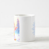 Niedlich Pink Elf Whimsisches Weihnachtsfest Kaffeetasse (Mittel)