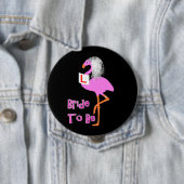 Niedlich Pink Flamingo Bachelorette Hen Party Them Button (Beispiel)