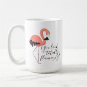 Niedlich Pink Flamingo Funny Totfast Fantastischer Kaffeetasse (Links)