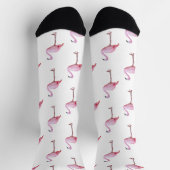 Niedlich Pink Flamingo Tropical Girly Socken (Oben)