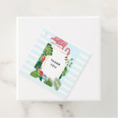 Niedlich Pink Flamingo Tropical Thema Vielen Dank Geschenkanhänger (Beispiel)