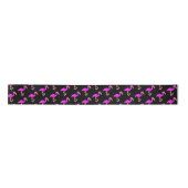 Niedlich Pink Flamingos Satin Ribbon Satinband (Vorderseite)