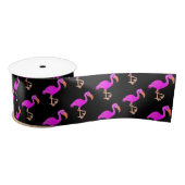 Niedlich Pink Flamingos Satin Ribbon Satinband (Spule)