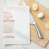 Niedlich Pink Floral Cake Mixer Bäckerei Koch Geschirrtuch (Viertel Falte)