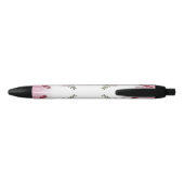 Niedlich Pink Floral Future Nurse Pen Kugelschreiber (Rückseite)