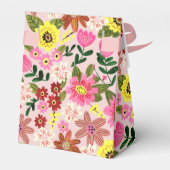 Niedlich Pink Floral Girl Baby Dusche Party Vielen Geschenkschachtel (Rückseite)