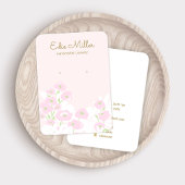 Niedlich Pink Floral Script Erring Juwelen