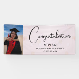 Niedlich Pink Foto Herzlichen Glückwunsch Banner