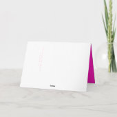 Niedlich Pink Funny Handsome Man Birthday Card Karte (Rückseite)