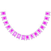 Niedlich PINK Geburtstag Wimpelkette (Alle)