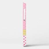 Niedlich Pink Gerbera Daisy Polka Dot Case-Mate iPhone Hülle (Rückseite / Links)