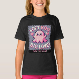 Niedlich Pink Ghost: Sweet and Spooky - Kinder Mäd T-Shirt