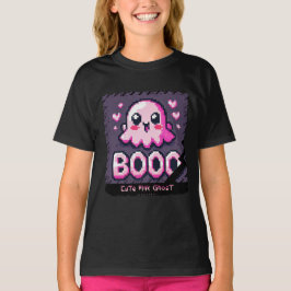 Niedlich Pink Ghost: Sweet and Spooky - Kinder Mäd T-Shirt