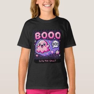 Niedlich Pink Ghost: Sweet and Spooky - Kinder Mäd T-Shirt