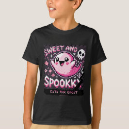 Niedlich Pink Ghost: Sweet and Spooky-Shirt-Junge T-Shirt