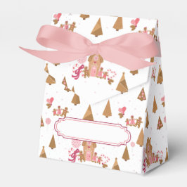 Niedlich Pink Gingerbrot Candy Cane Tent Gevor Box Geschenkschachtel