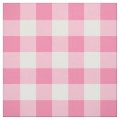 Niedlich Pink Gingham Pattern Personalisiert Stoff (Muster)