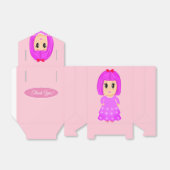 Niedlich Pink Girl Danke Geschenkschachtel (Ungefaltet)
