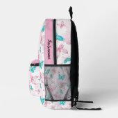 Niedlich Pink Girls Butterfly Bedruckter Rucksack (Rechts)