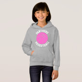Niedlich Pink Girls Custom Basketball Sweatshirt (Vorne ganz)
