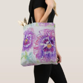 Niedlich Pink Girls Lila Pansy Kunst, Dichtung und Tasche (Von Nahem)
