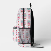 Niedlich Pink Girls Nesting Doll Pattern Bedruckter Rucksack (Rechts)