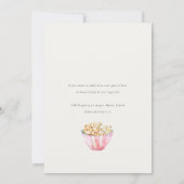 Niedlich Pink Girls Zelt Sleepover Wasserfarbe Geb Einladung (Rückseite)