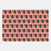 Niedlich Pink Girly Boxer Dog Geschenkpapier Set (Vorderseite 2)