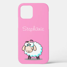 Niedlich Pink Girly Sheep Cartoon